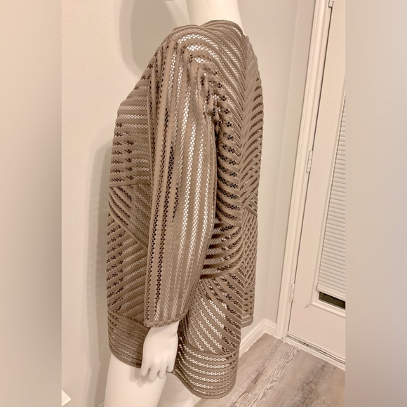 NWT Chico’s Travelers Novelty striped jacket size -3 - Picture 8 of 9